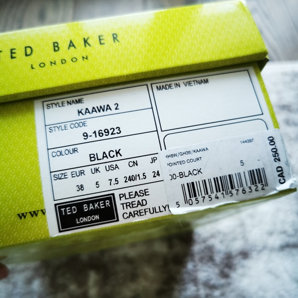 TED BAKER KAAWA PUMPS BLACK SIZE 7.5 - Picture 10 of 10